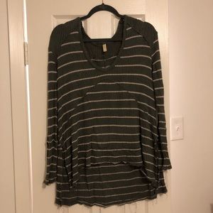 Olive Green Free People Thermal Sweater size Small